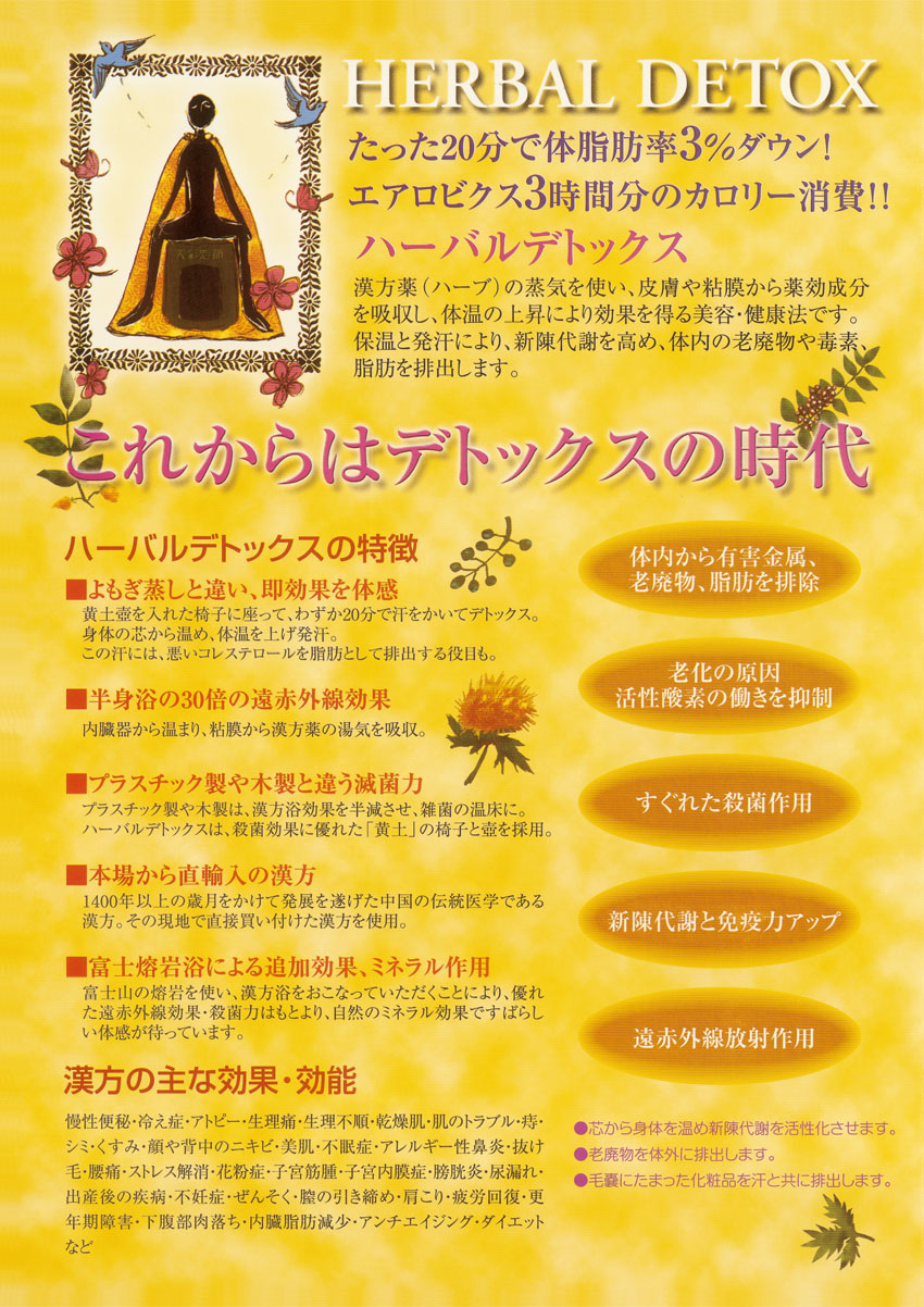 ハーバルデトックスの特徴