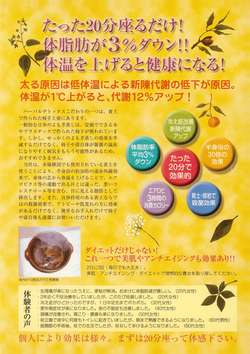 ハーバルデトックスの効果